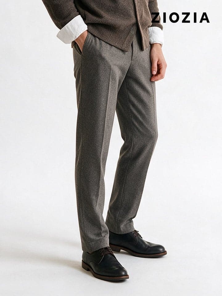 베이지 스트레치 팬츠 3