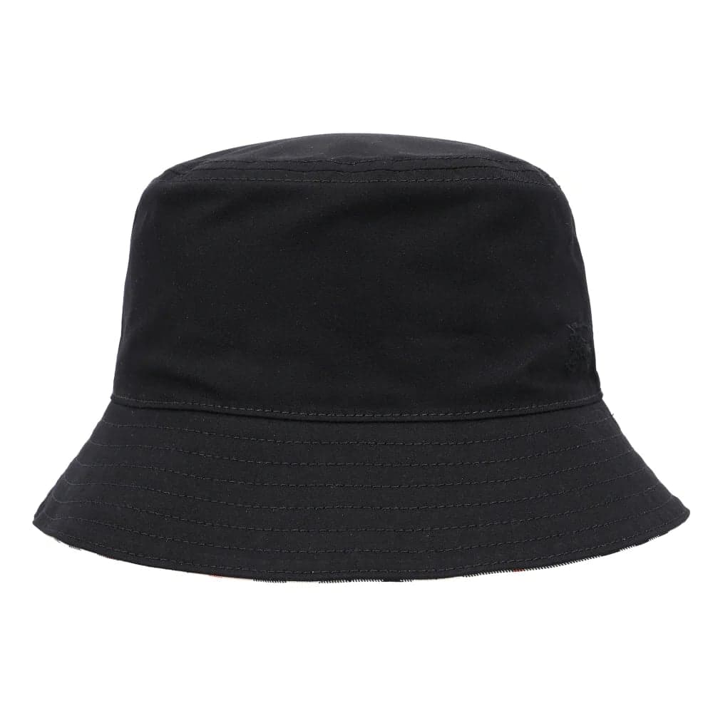 버버리 모자 8115748 A1189 기마상 EXD 로고 체크 리버시블 버킷햇
