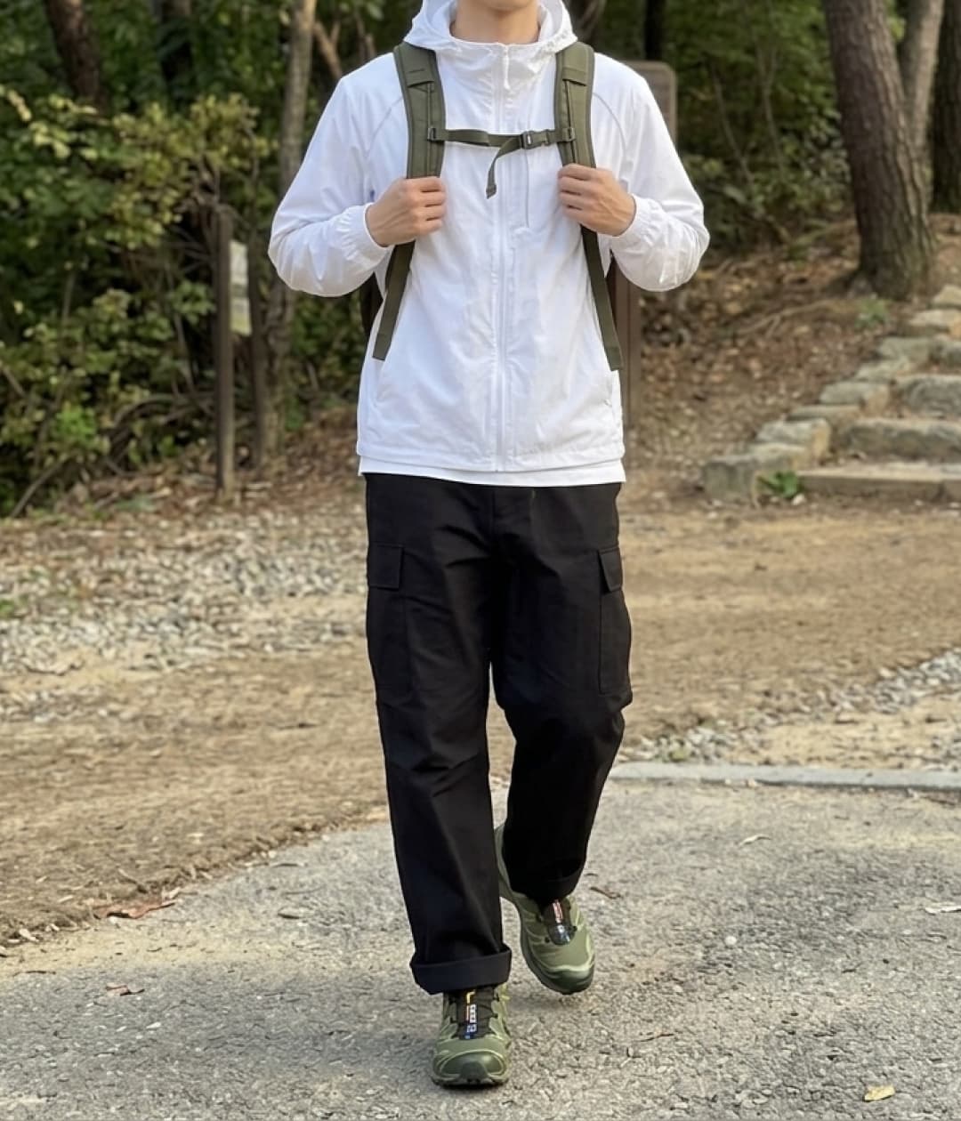캐주얼한 아웃도어룩